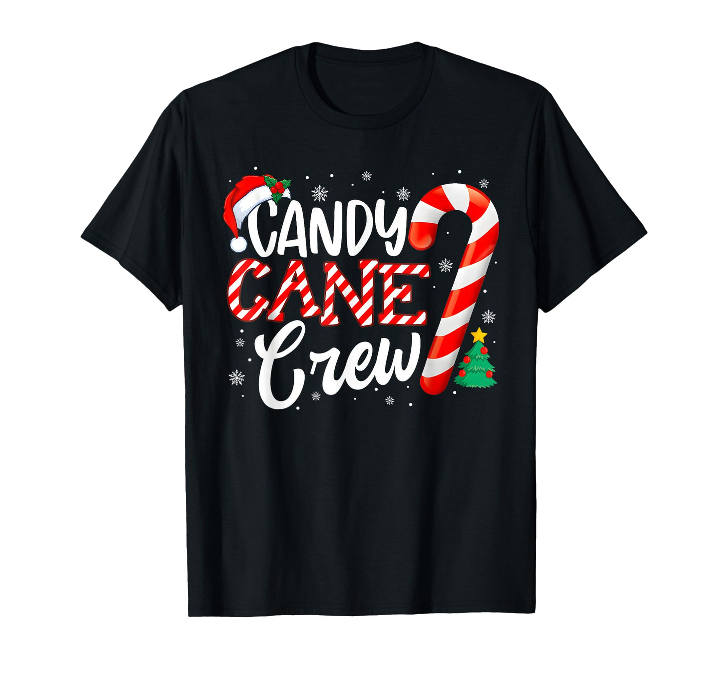 Candy Cane Crew Funny Christmas Candy Lover Xmas T-Shirt
