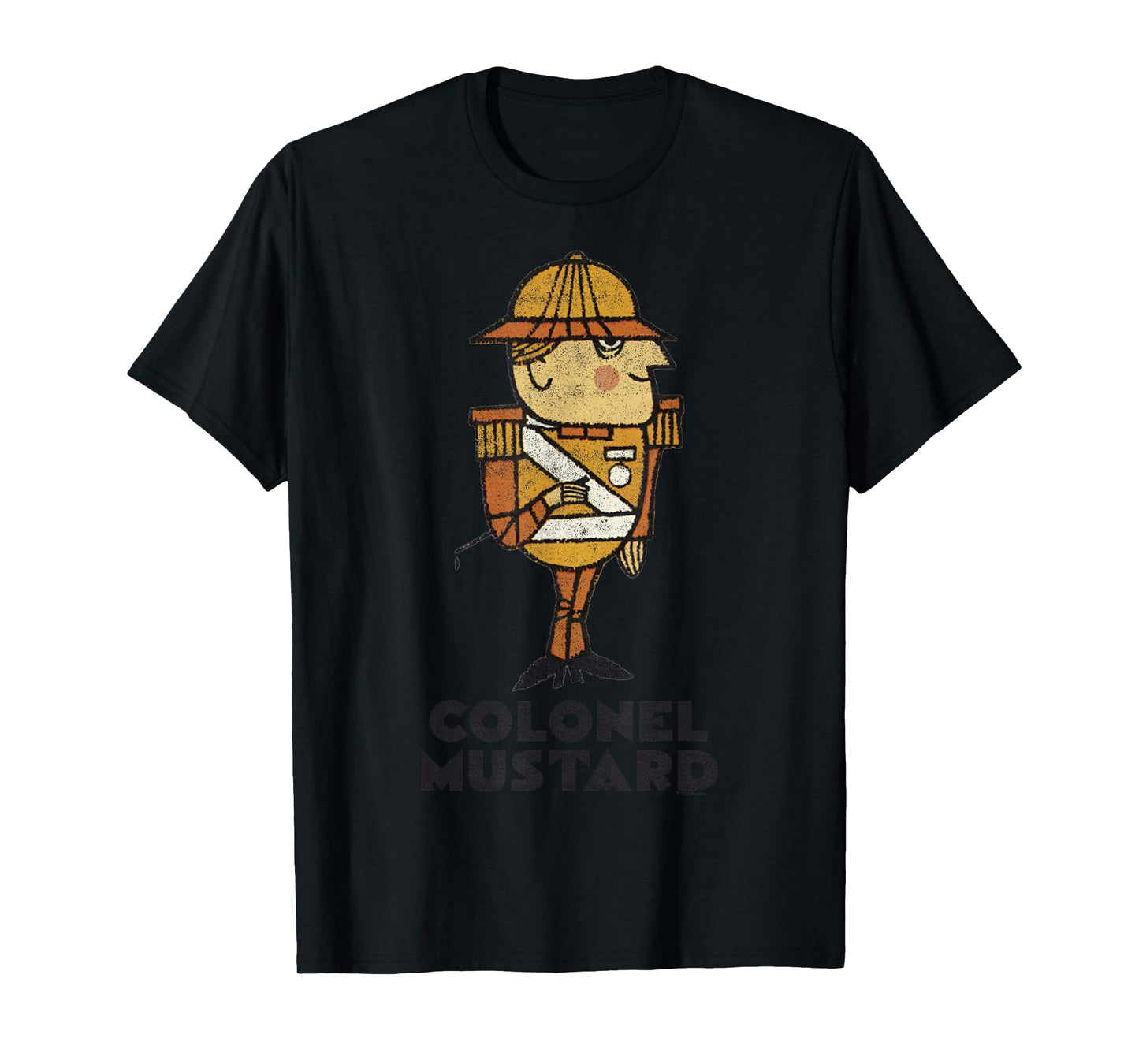 Clue Colonel Mustard Retro Poster T-Shirt