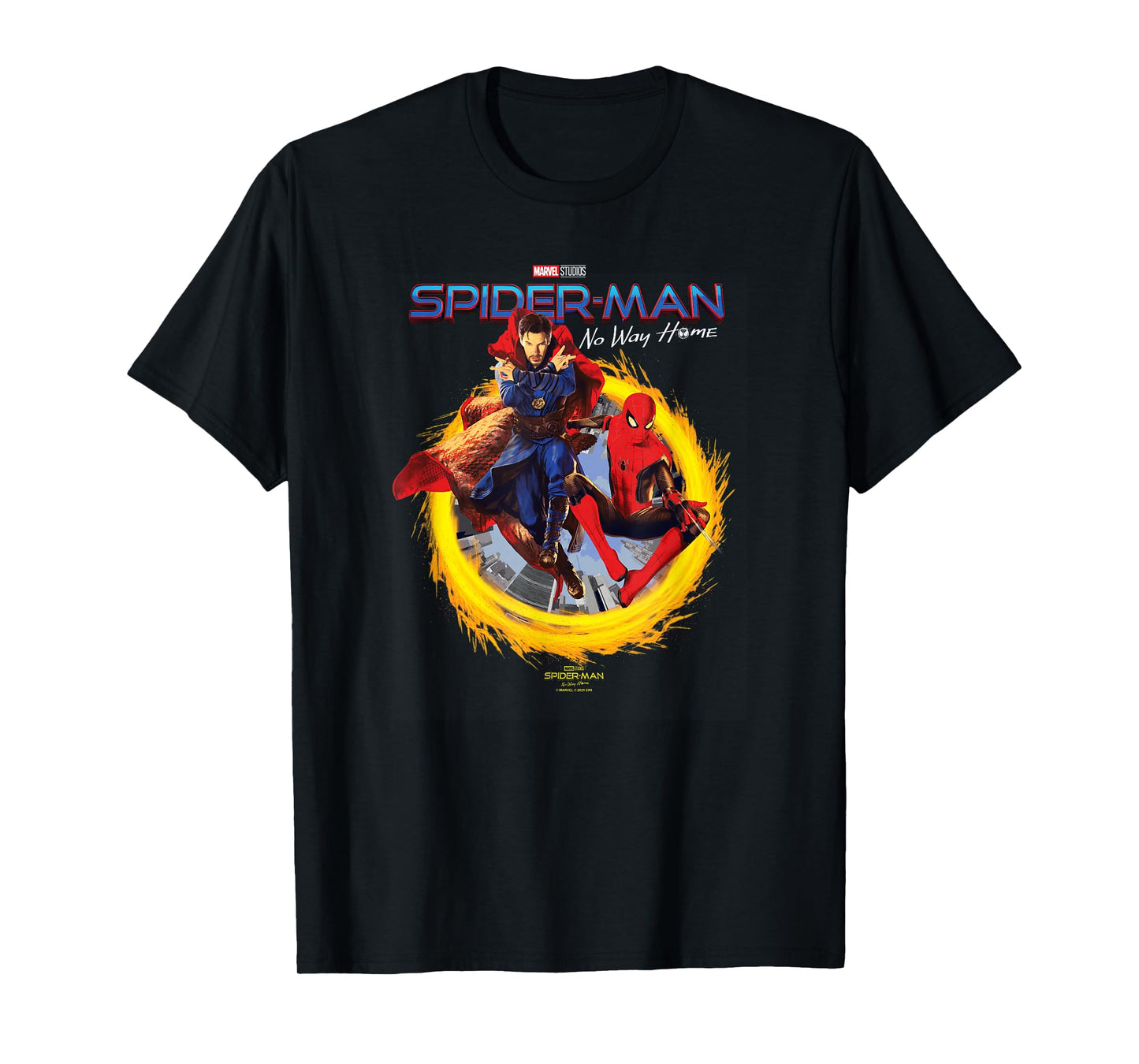 Marvel Spider-Man No Way Home Spidey Doctor Strange Poster T-Shirt