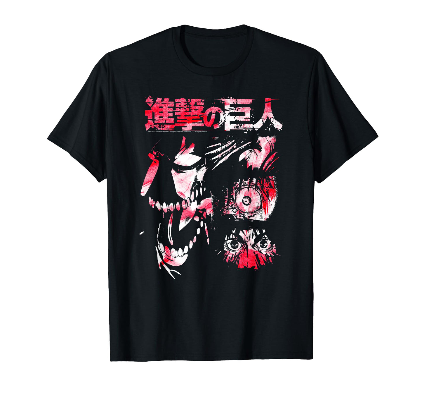 Attack on Titan Titan Transformation Watercolor Anime T-Shirt