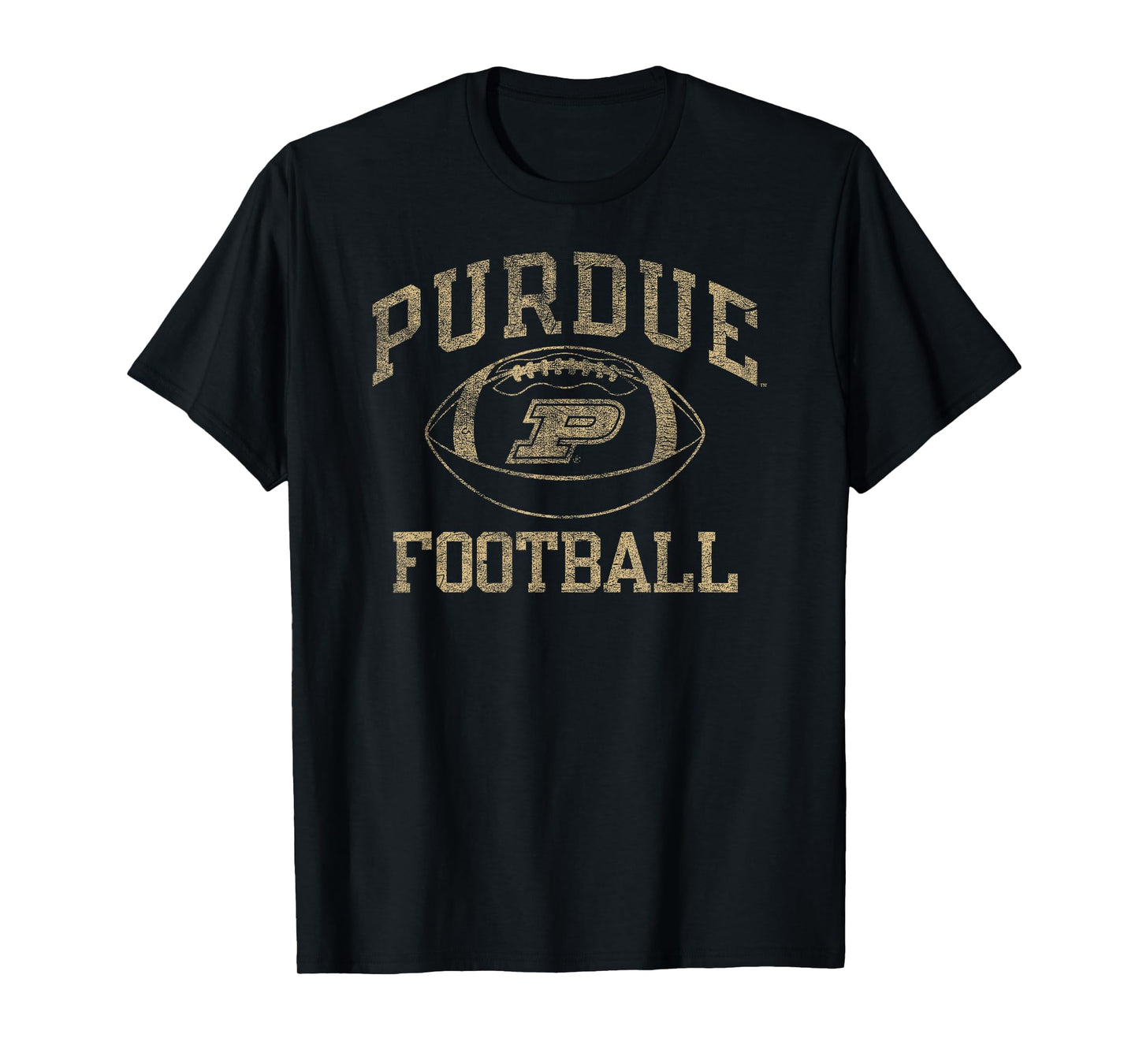 Purdue Boilermakers Football Intensity Vintage Black T-Shirt