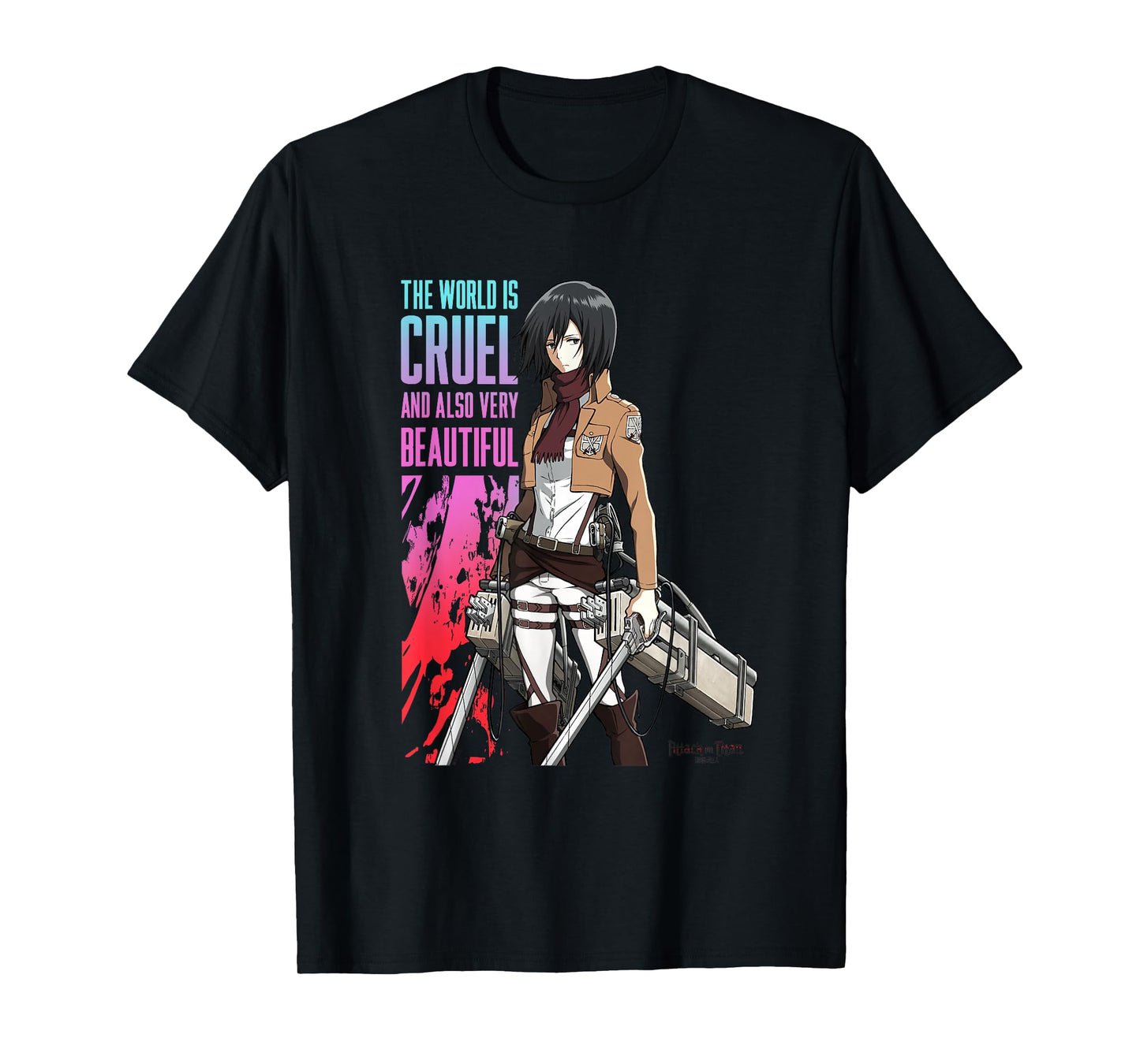 Attack on Titan The World is Cruel AOT Anime T-Shirt