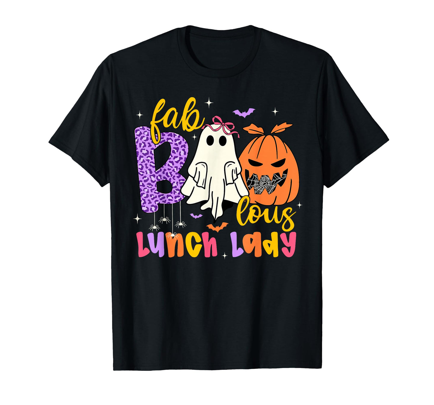 Faboolous Lunch Lady Funny Scary Ghost Halloween Costume T-Shirt