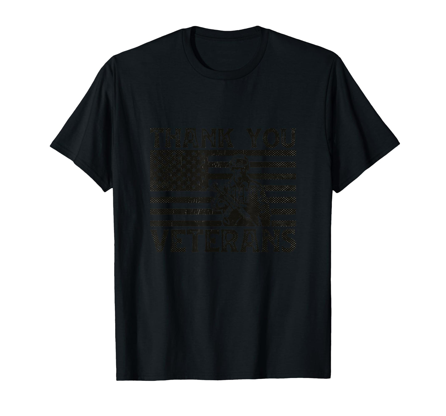 Thank You Veterans Soldier Memorial Day Patriotic Veteran T-Shirt