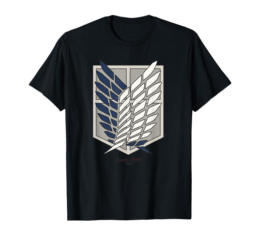 Attack on Titan Scout Regiment Shield AOT Anime T-Shirt