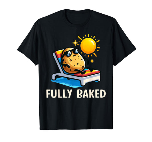 Funny Fully Baked Potato Graphic For Kids T-Shirt