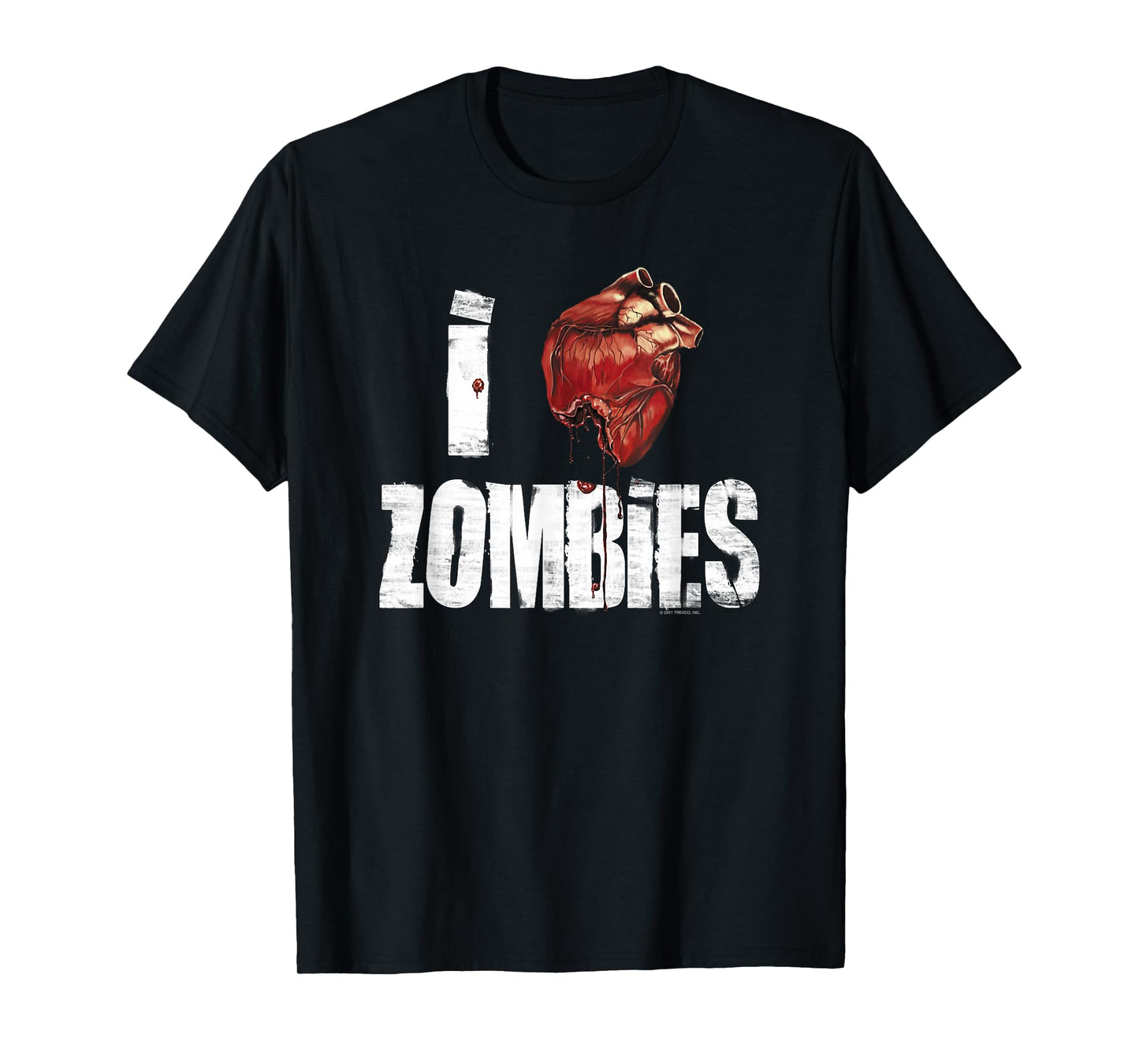 I Heart Zombies Adult T-Shirt T-Shirt