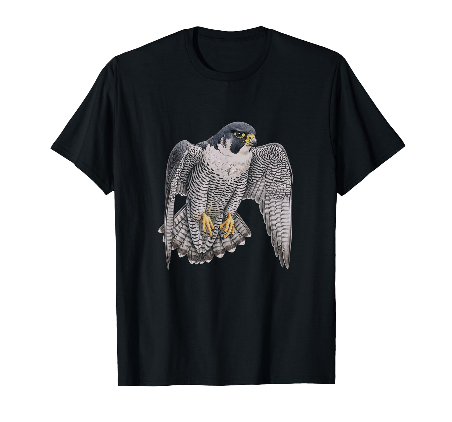 Peregrine Falcon Drawing Art Design T-Shirt