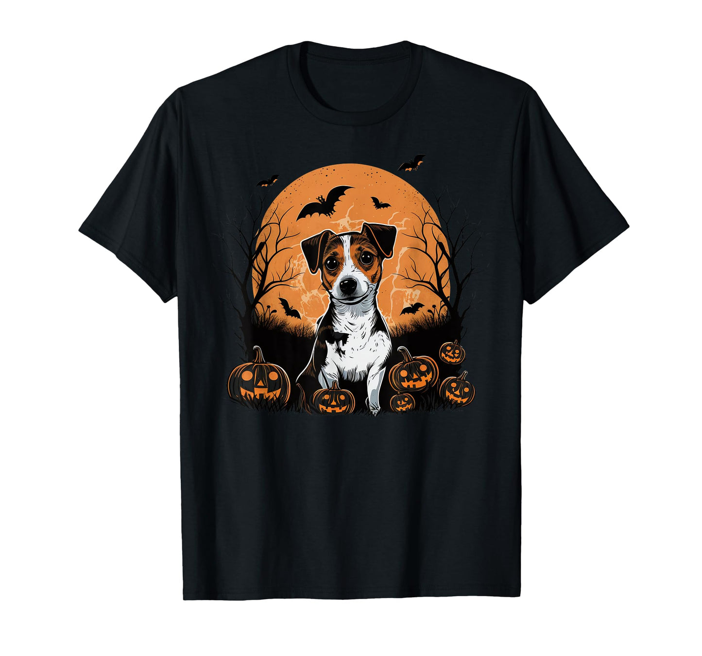 Pumpkin Jack Russell Terrier Halloween costume T-Shirt