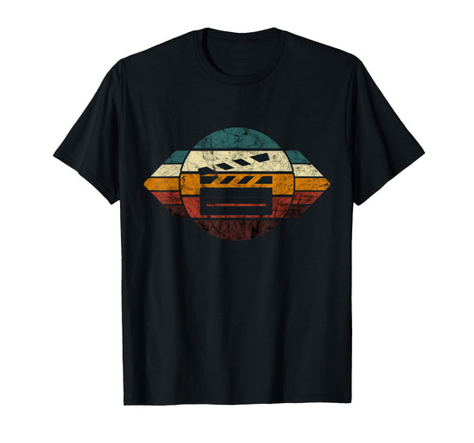 Filmmaker Clapboard Filmmaking Retro Cinematography Vintage T-Shirt