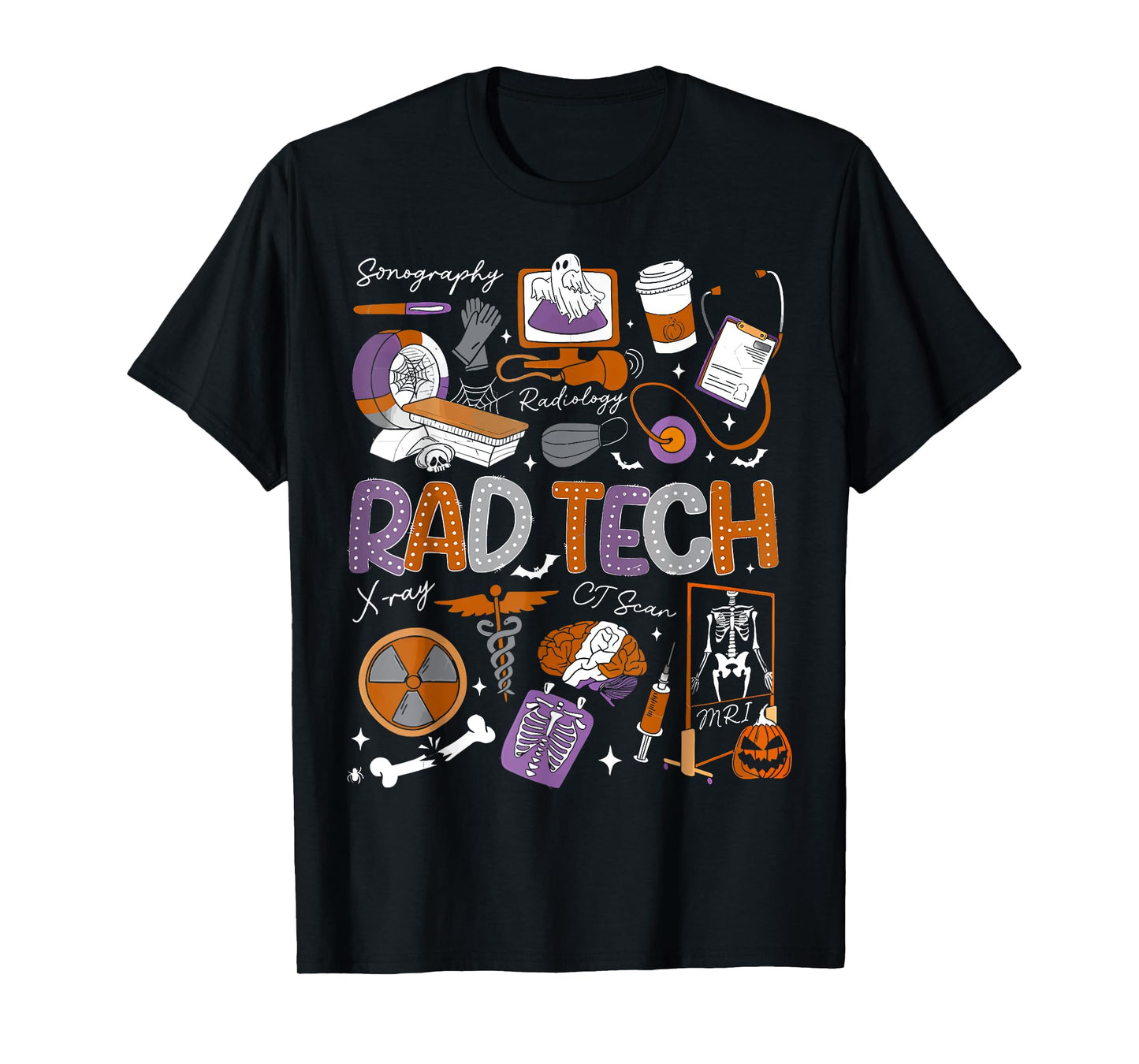 Radiology Technologist Halloween Ghost Rad Tech Halloween T-Shirt