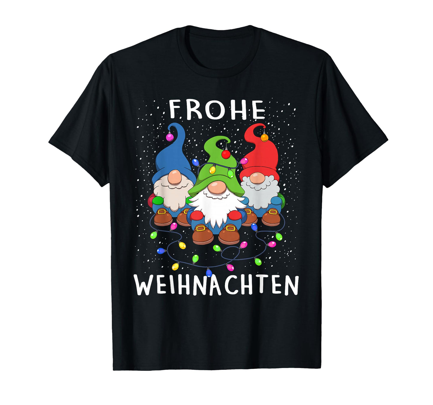 Funny Gnomes Merry Christmas Frohe Weihnachten T-Shirt