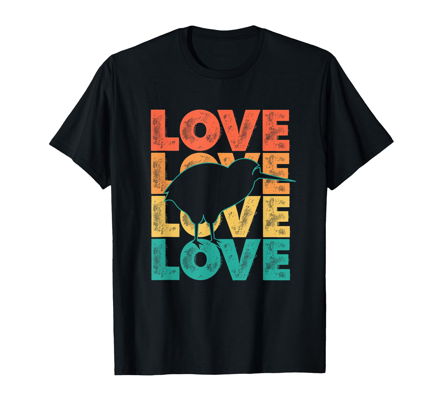 Cute Retro I Love Kiwi Theme Idea For Birds Lovers T-Shirt