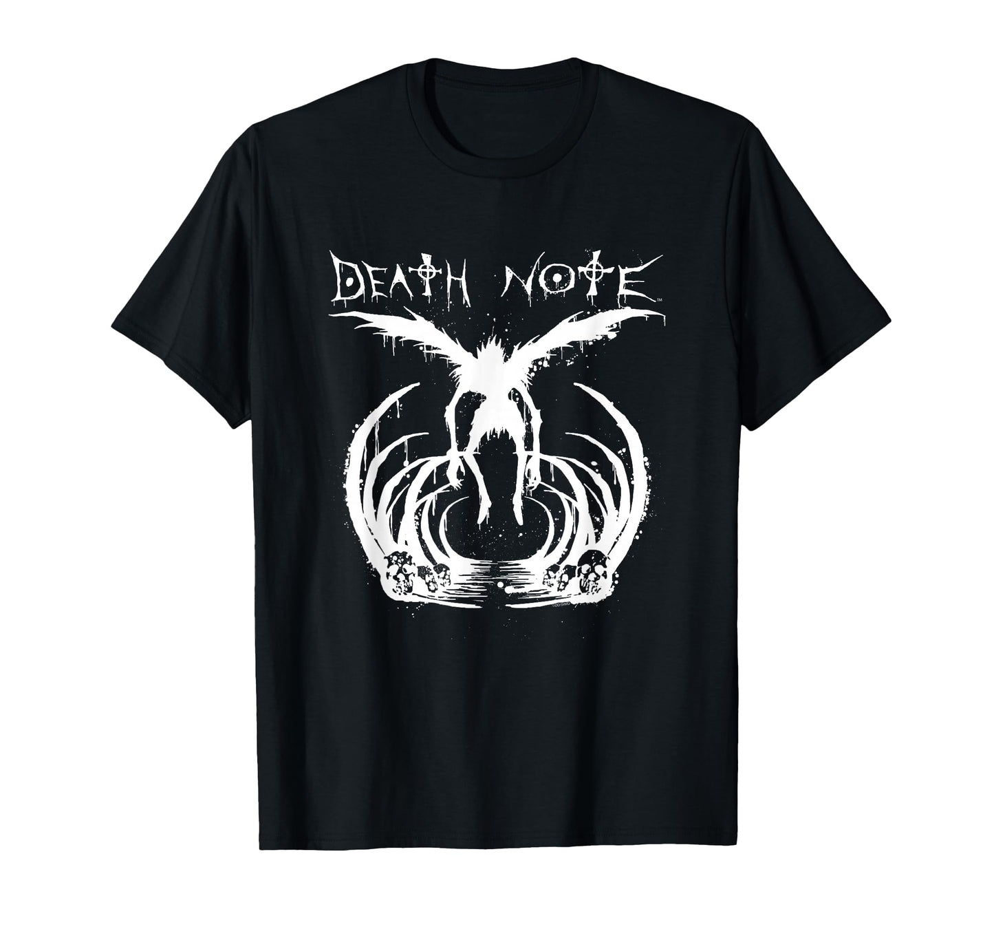 Death Note Ryuk Splatter Silhouette Anime T-Shirt