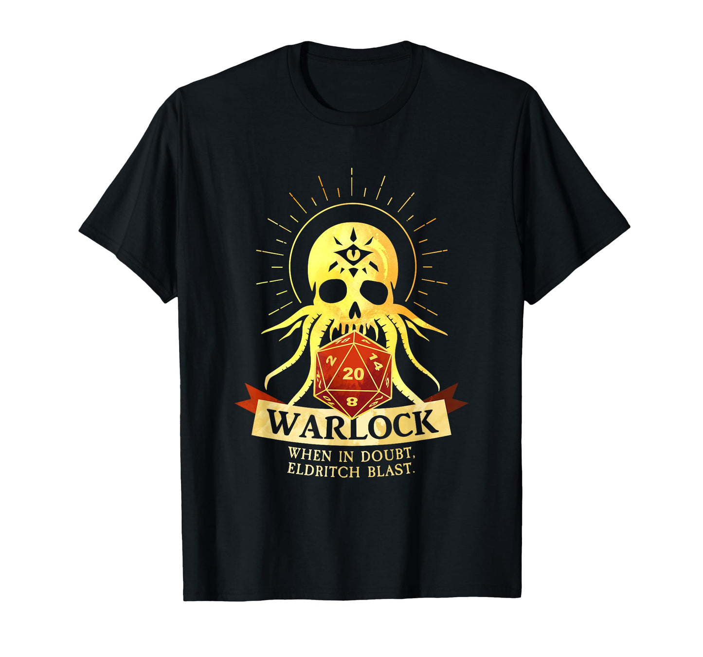 Warlock Fantasy RPG TRPG Gamer Class T-Shirt