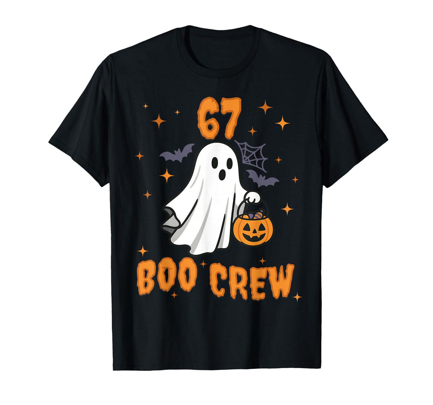 67 Halloween Ghost Boo Crew Matching Funny Brainrot Kids T-Shirt