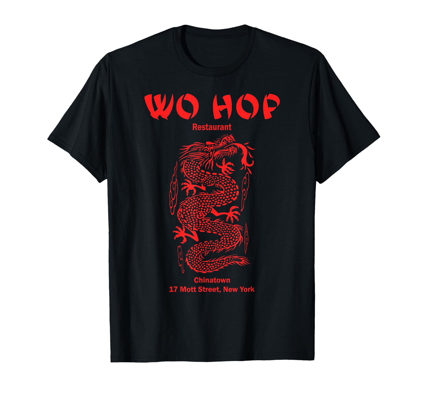 Red Wo hop Restaurant Chinatown, Serpent Dragon Vintage T-Shirt