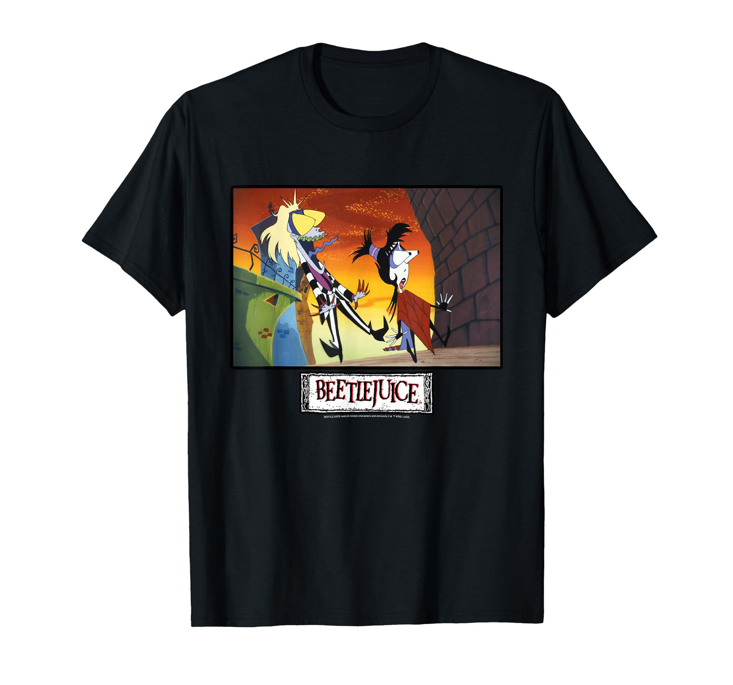 Beetlejuice and Lydia Surprised Bug Eyes T-Shirt