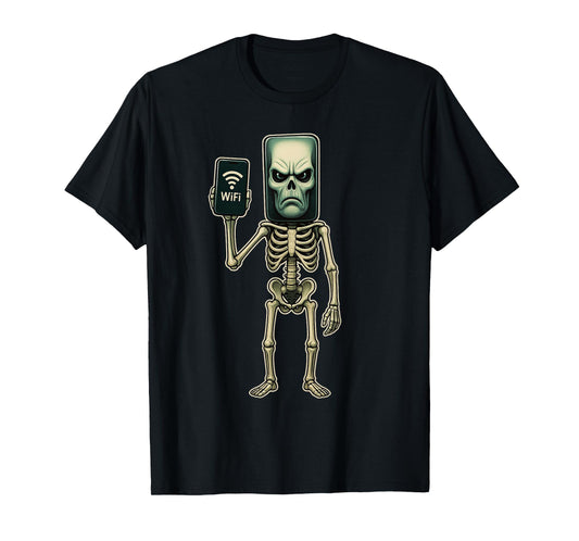 Pot Hotspot - Funny Halloween Brainrot Skeleton Kids Meme T-Shirt