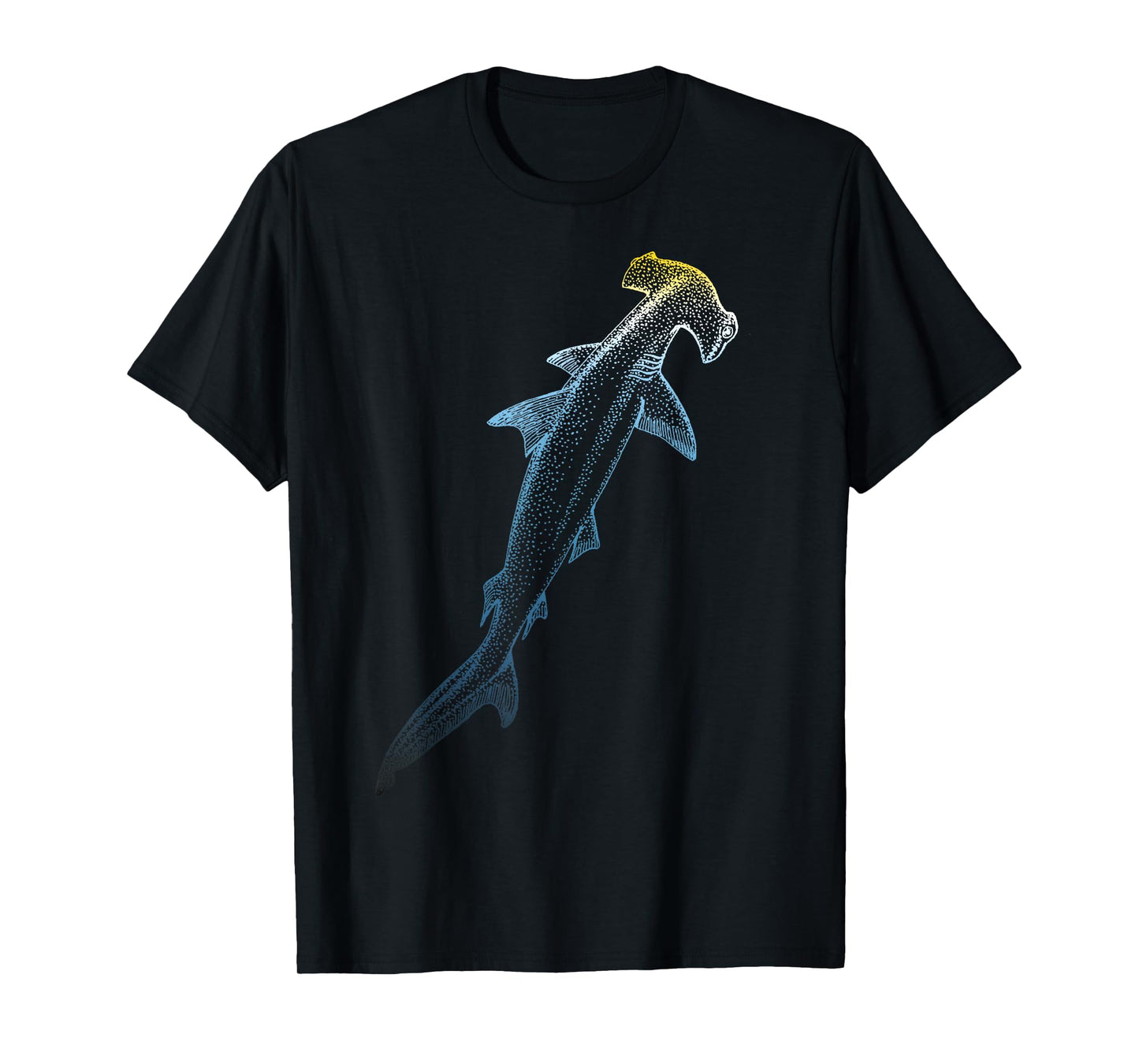 Beautiful Colors Swimming Hammerhead Shark Lovers T-Shirt