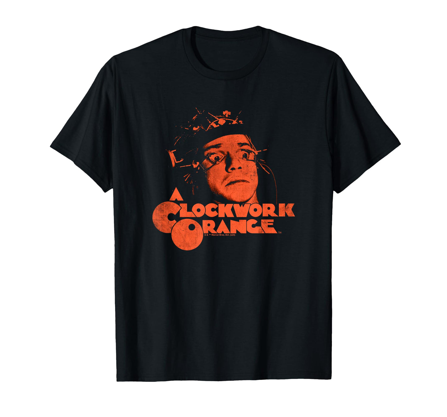 A Clockwork Orange Posterized Alex Face T-Shirt, Small, Black