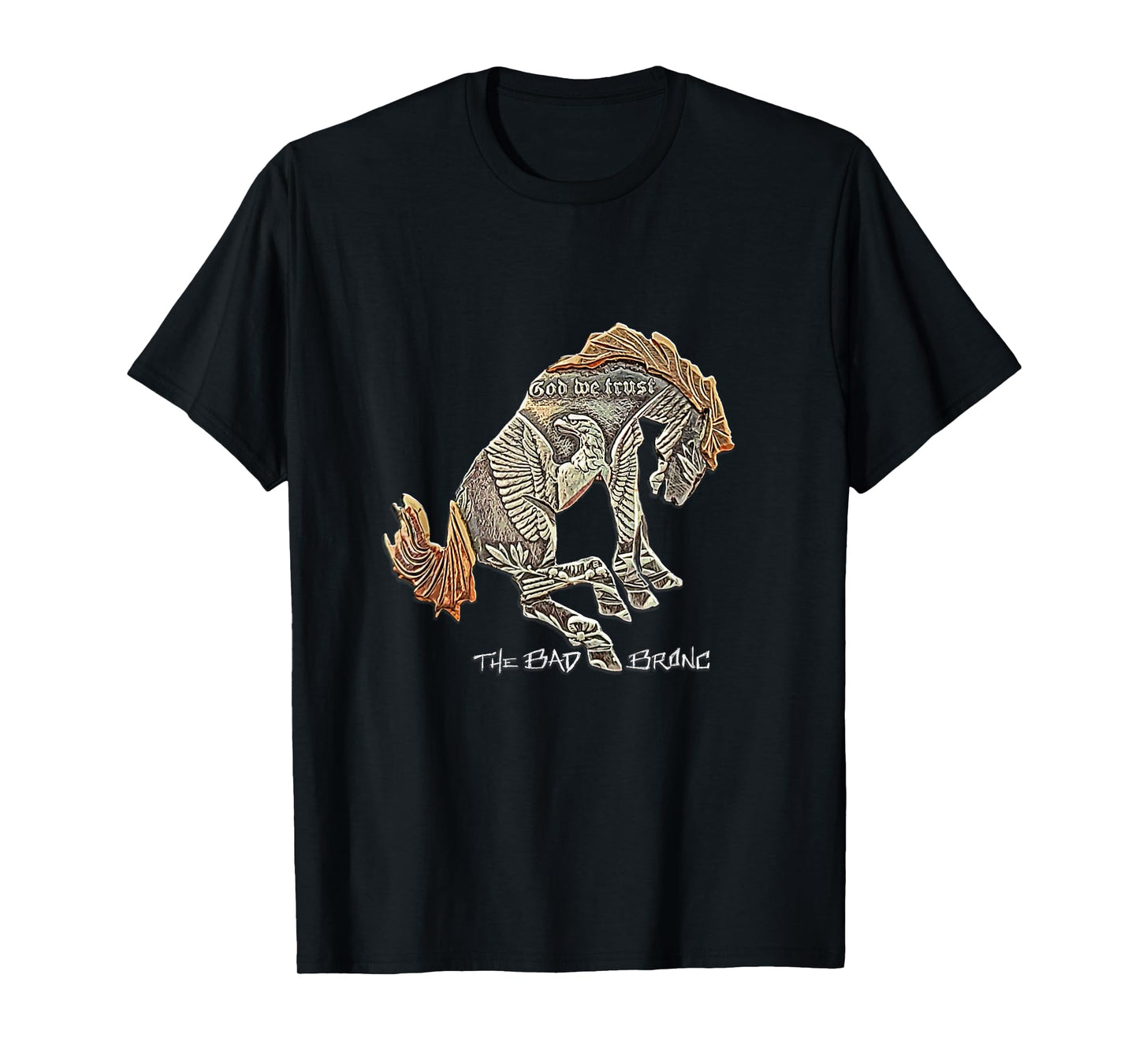 God We Trust Bronc T-Shirt