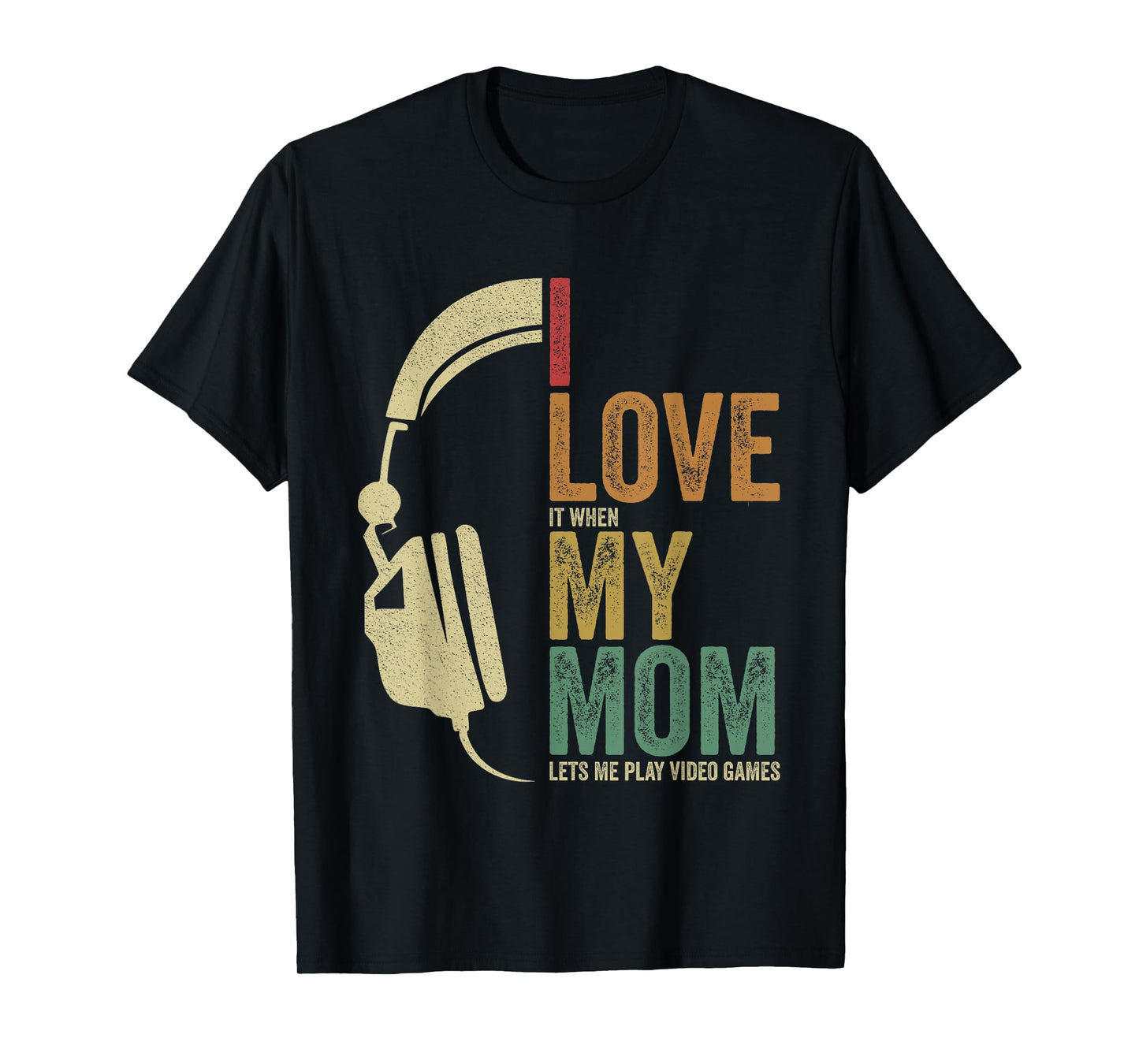 Kids Gaming I Love My Mom Video Games Boy Gaming T-Shirt