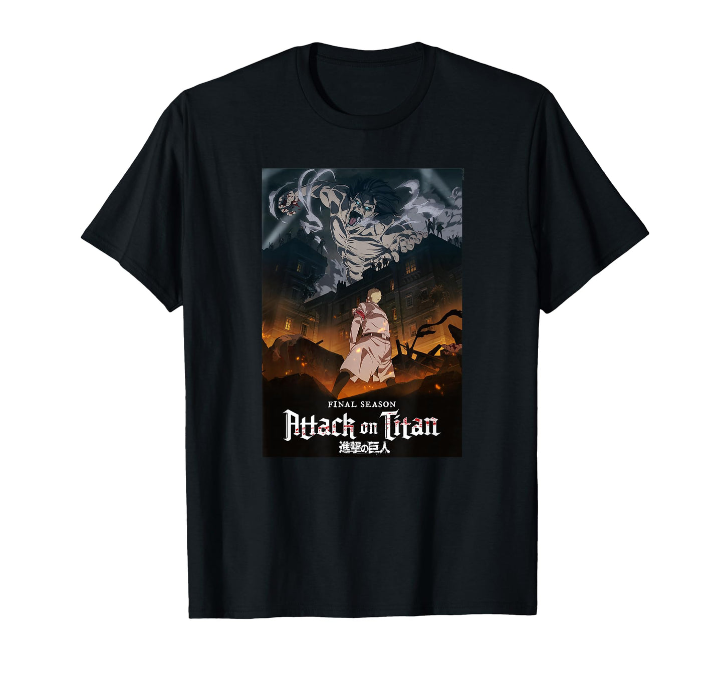 Attack on Titan Season 4 Key Art with Show Logo Anime T-Shirt