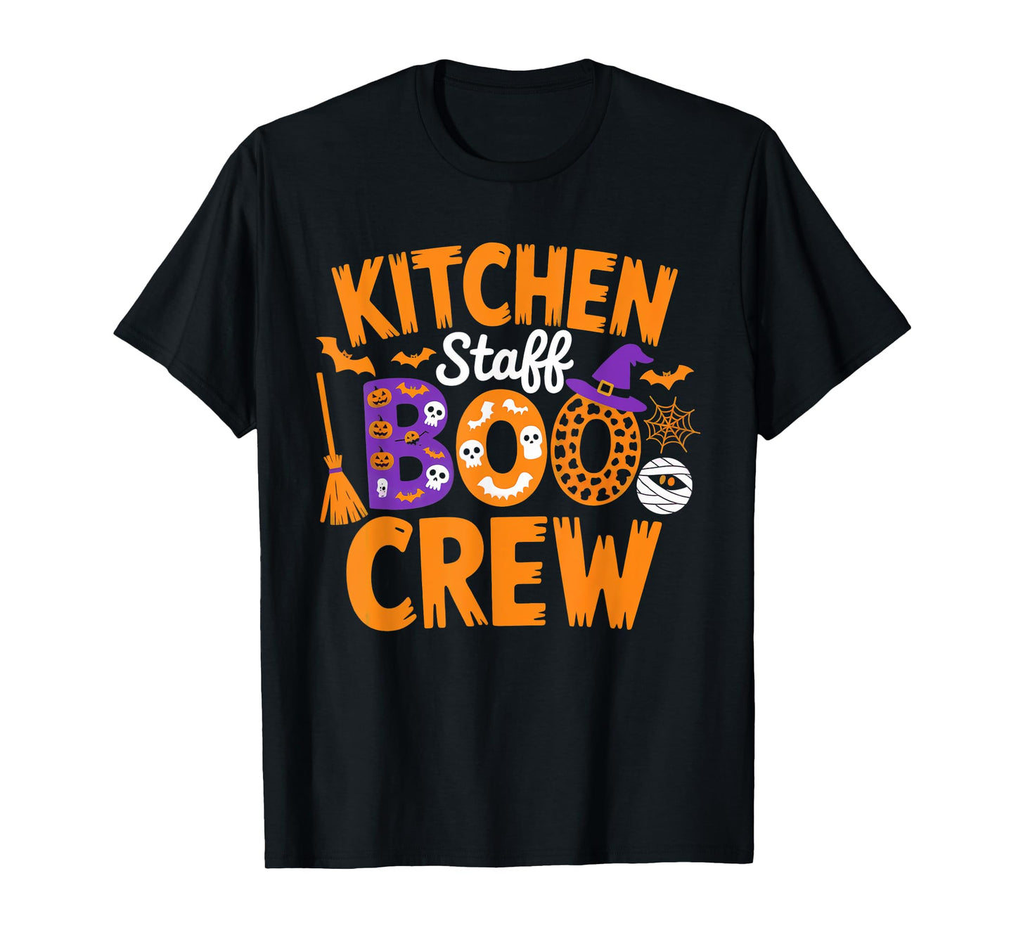 Kitchen Staff Boo Crew Funny Halloween Matching Man Woman T-Shirt
