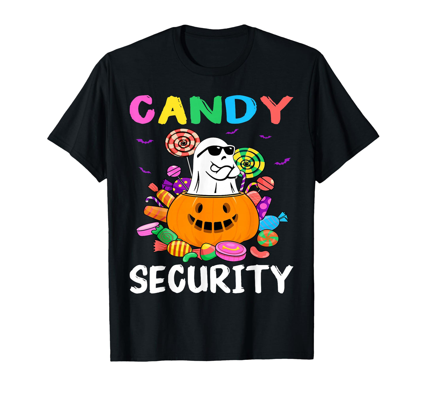 Candy Security Ghost Halloween Costume T-Shirt