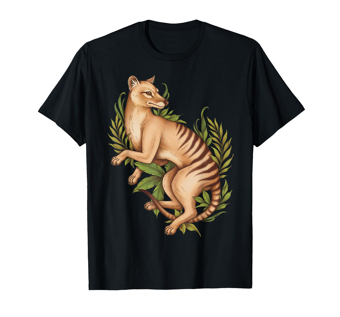 Thylacine Tasmanian Wolf Cryptid Tiger Furry Therian T-Shirt