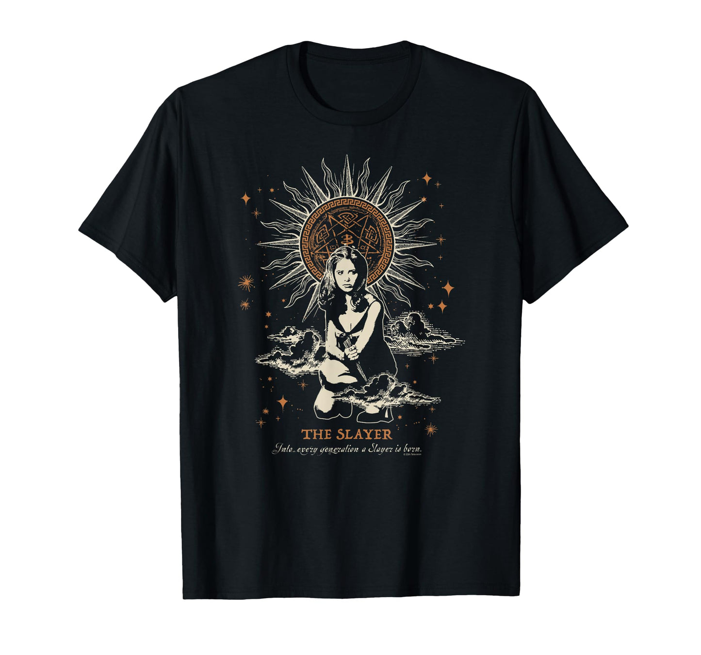 Buffy the Vampire Slayer Vintage Tarot The Slayer TV Show T-Shirt