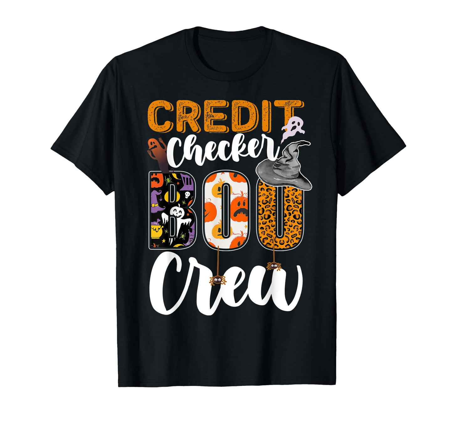 Credit Checker Boo Crew Halloween Matching Banker T-Shirt