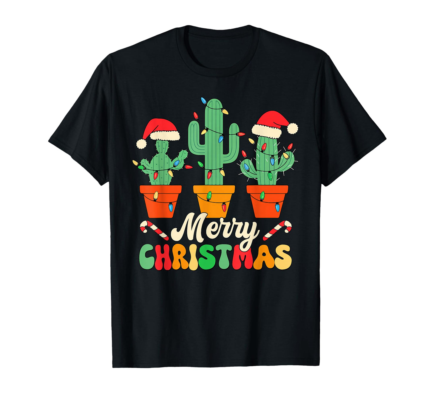 Christmas Cactus Cute Succulent Plant Xmas Men Women Kids T-Shirt
