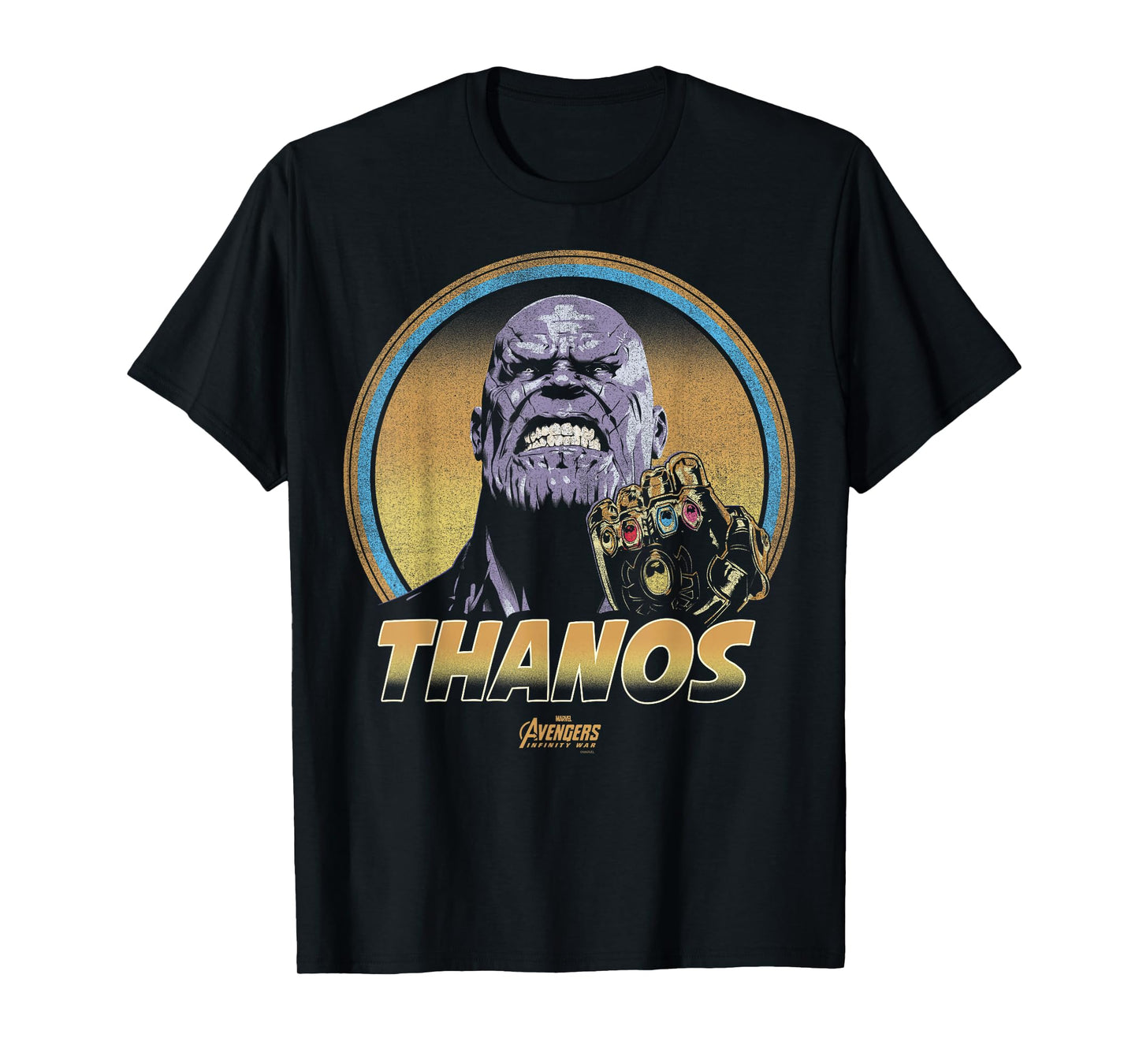 Marvel Infinity War Thanos Vintage Portrait Graphic T-Shirt T-Shirt
