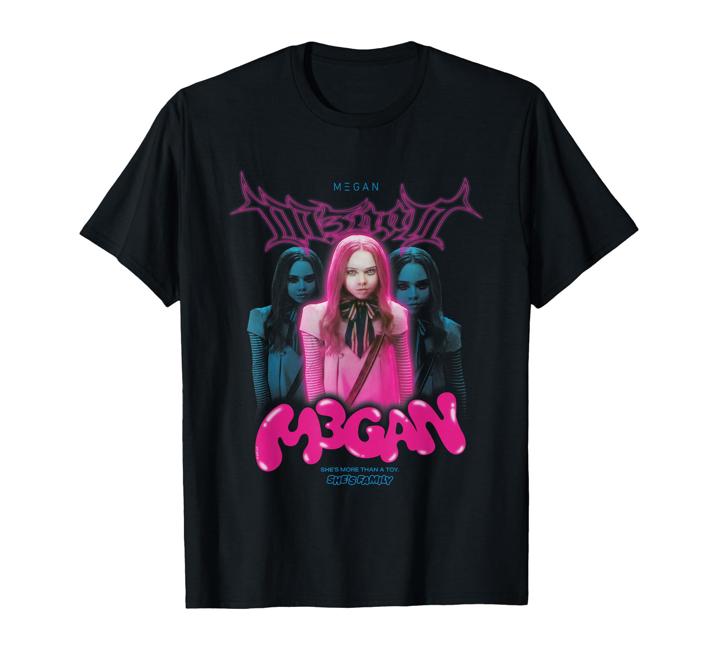 M3GAN She’s More Than A Toy Neon Gothic Style T-Shirt