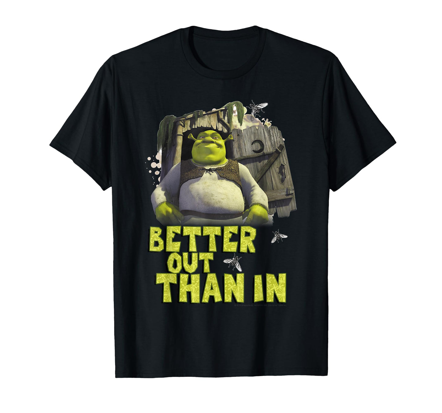 Shrek Outhouse Better Out Than in Quote T-Shirt