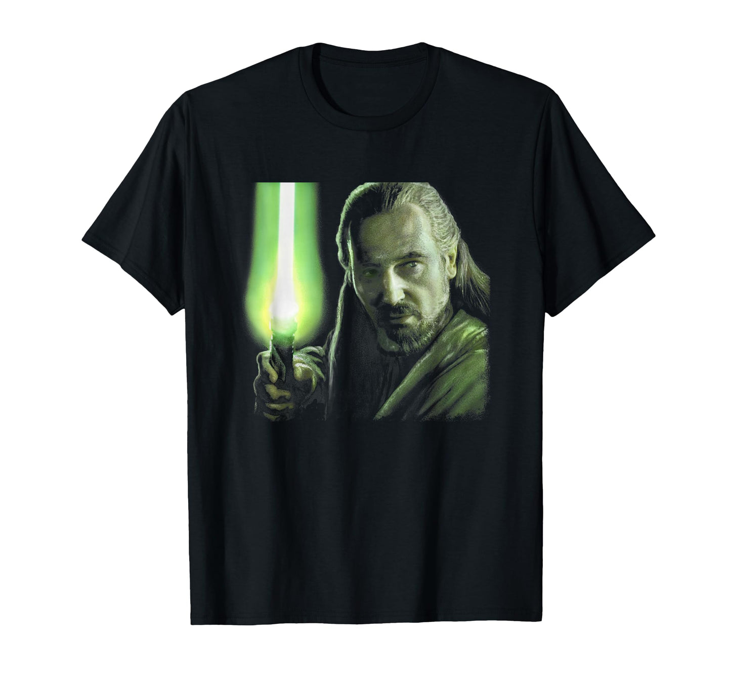 Star Wars The Phantom Menace Episode I Qui-Gon Jinn Poster T-Shirt