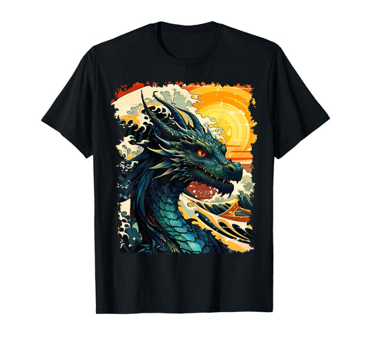 Japanese Art and Japan Dragon T-Shirt