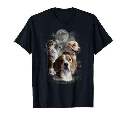 Howling at the Moon Shirt - Funny Beagle Shirt - Beagle T-Shirt