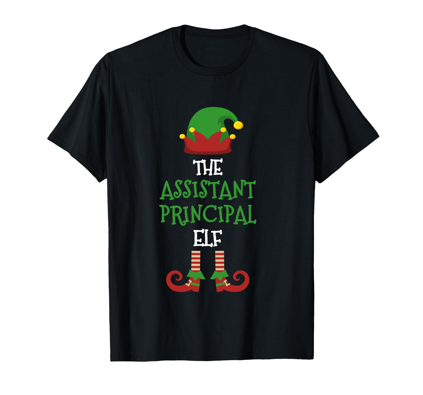 Assistant Principal Elf Matching Pajamas Christmas Teacher Long Sleeve T-Shirt