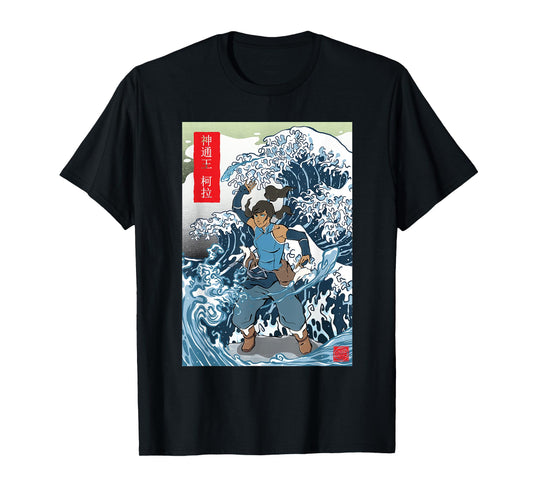 Korra Wave Red Kanji T-Shirt