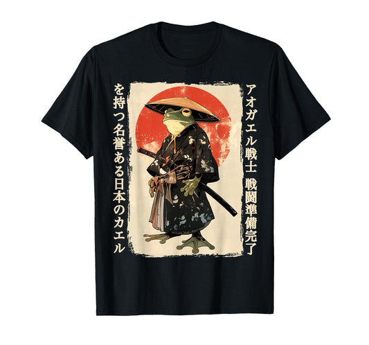 Katana Frog Samurai Frog Toad T-Shirt