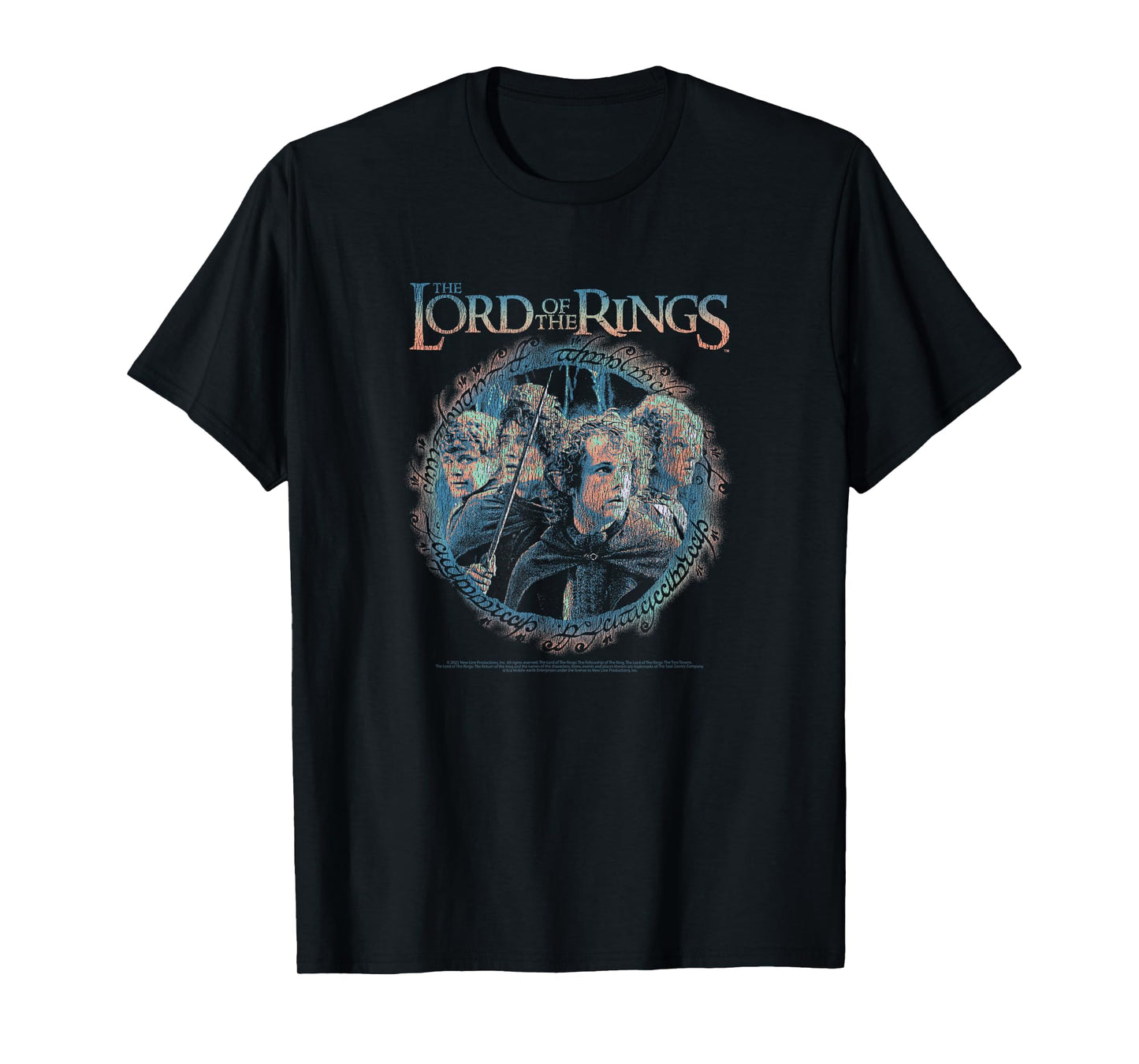 The Lord of The Rings Group Shot Ring Circle of Friends T-Shirt