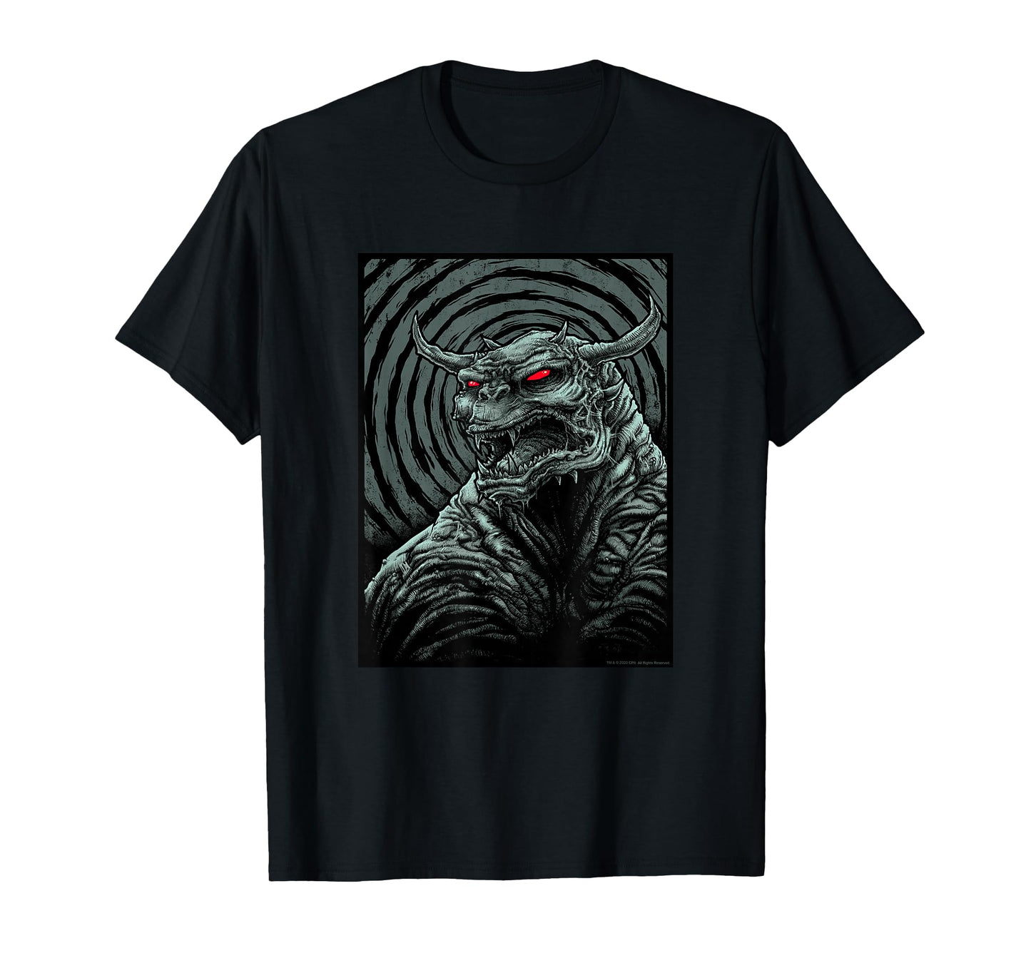 Ghostbusters Zuul Spiral Illustration Retro Movie T-Shirt