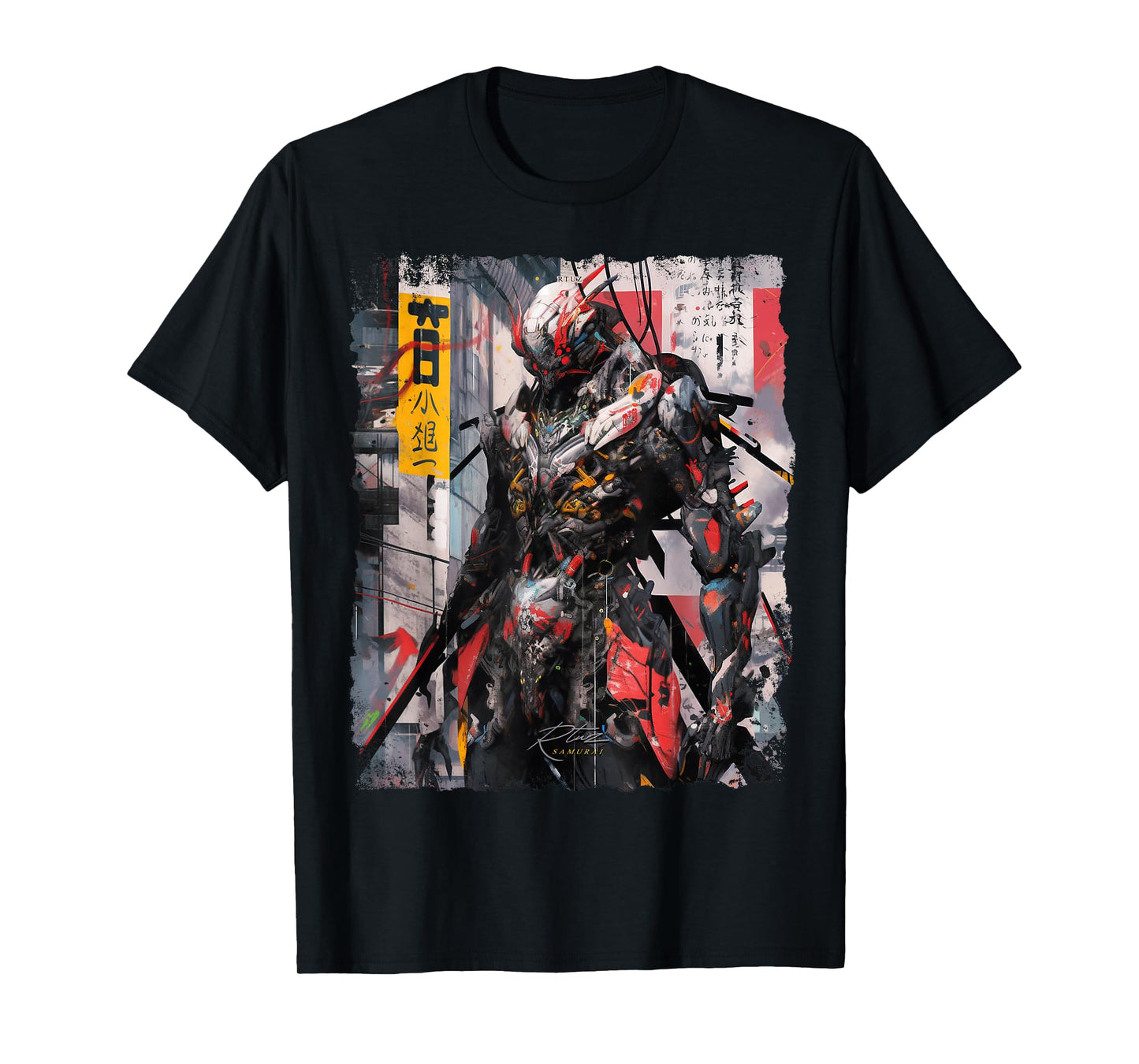 Hip Hop Y2K Vintage Hipster Edgy Urban Streetwear Samurai T-Shirt