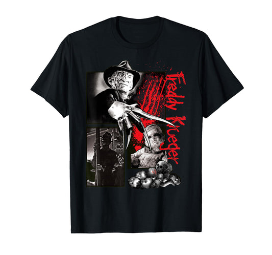 A Nightmare On Elm Street Freddy Krueger Panels T-Shirt
