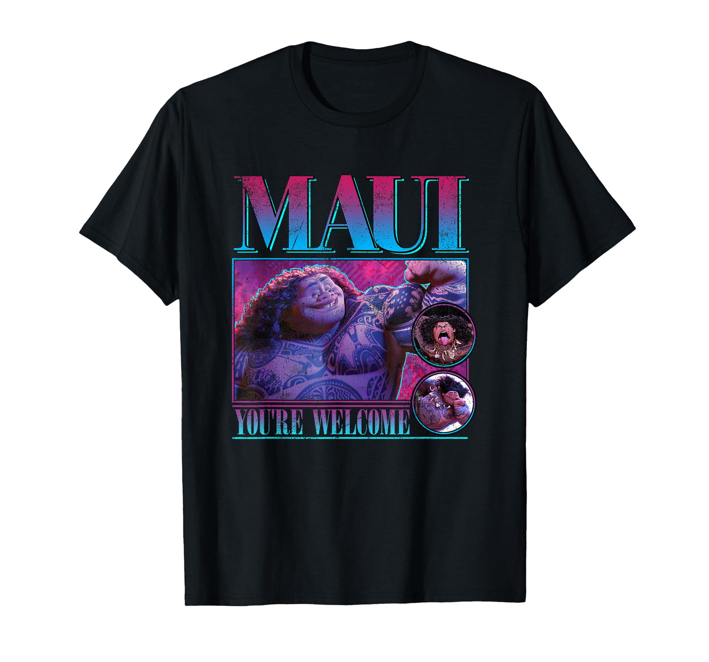 Disney Moana Maui You're Welcome Vintage Portrait Frame T-Shirt