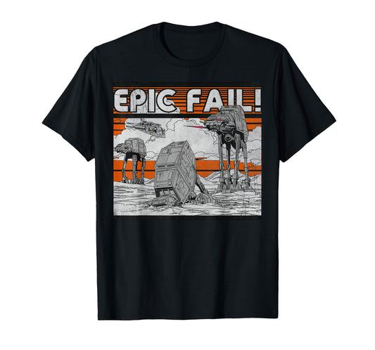 Star Wars AT-AT Walker Epic Fail Meme Graphic T-Shirt