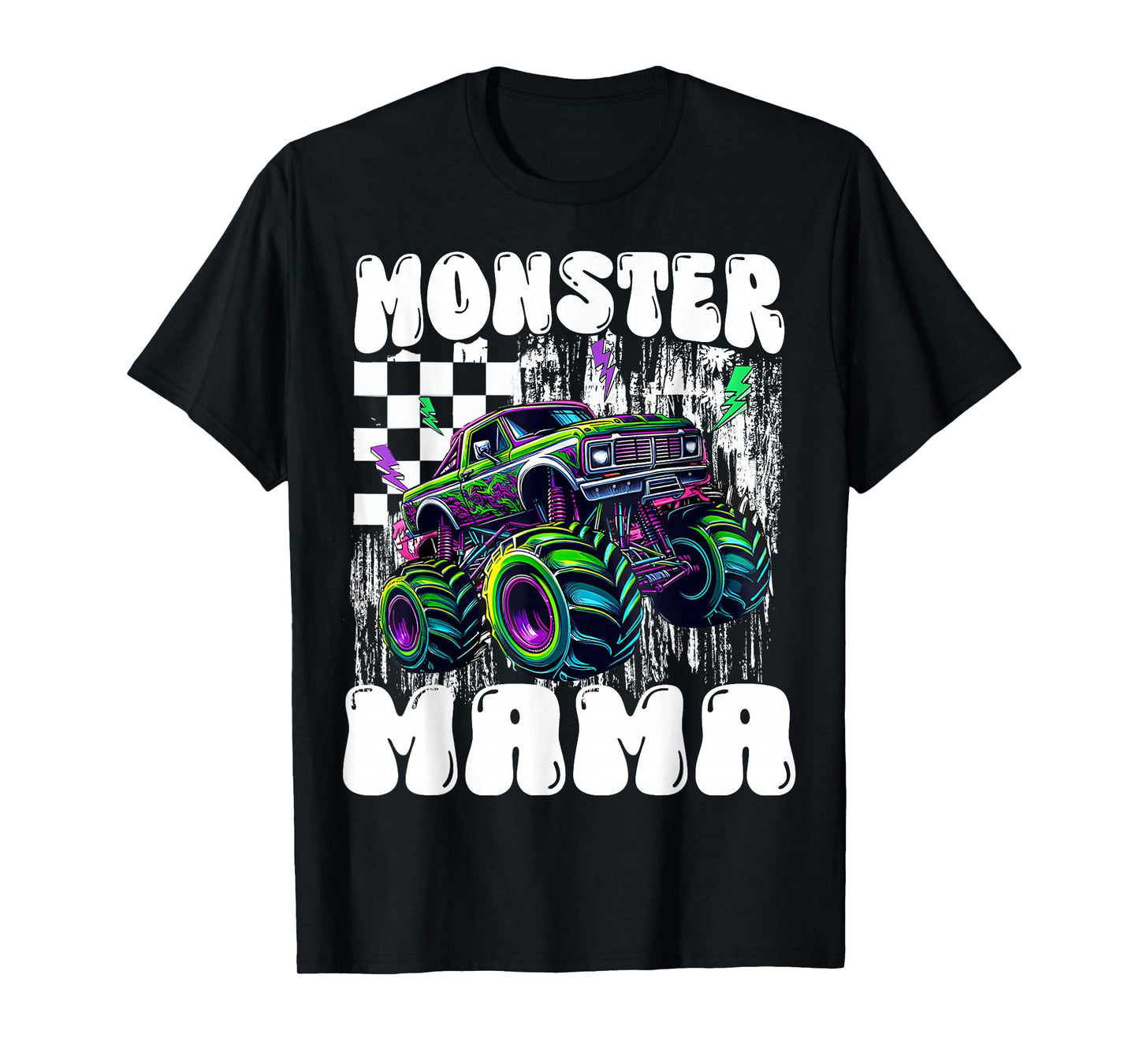 Monster Truck Mom Mama Of The Birthday Boy Family Matching T-Shirt